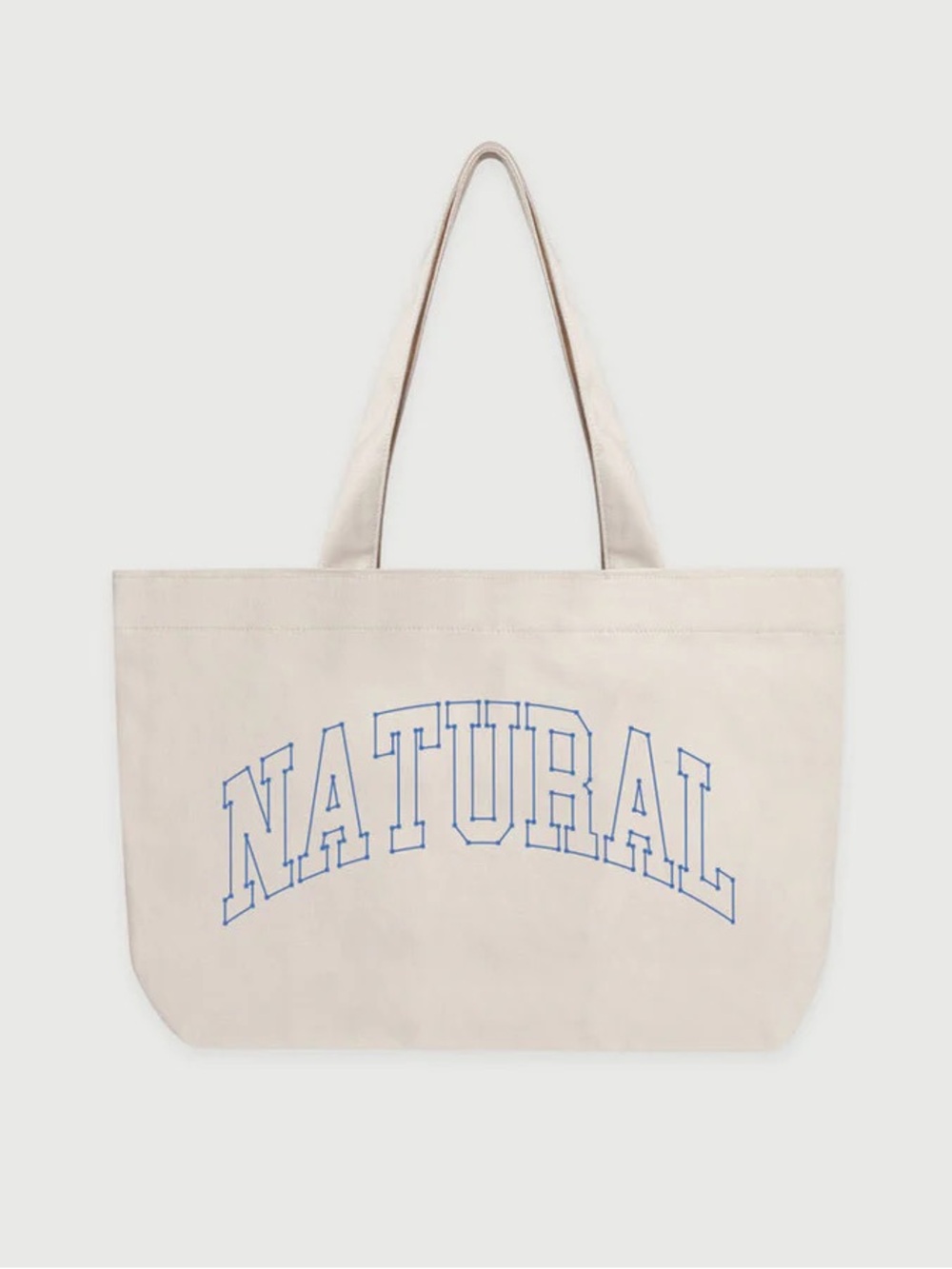 Museum of Peace & Quiet | "Natural" outline cotton tote bag in bone